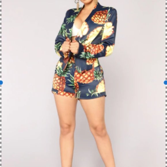 Fashion Nova - Sweet and Sour Shorts and Blazer - Picture 5 of 5